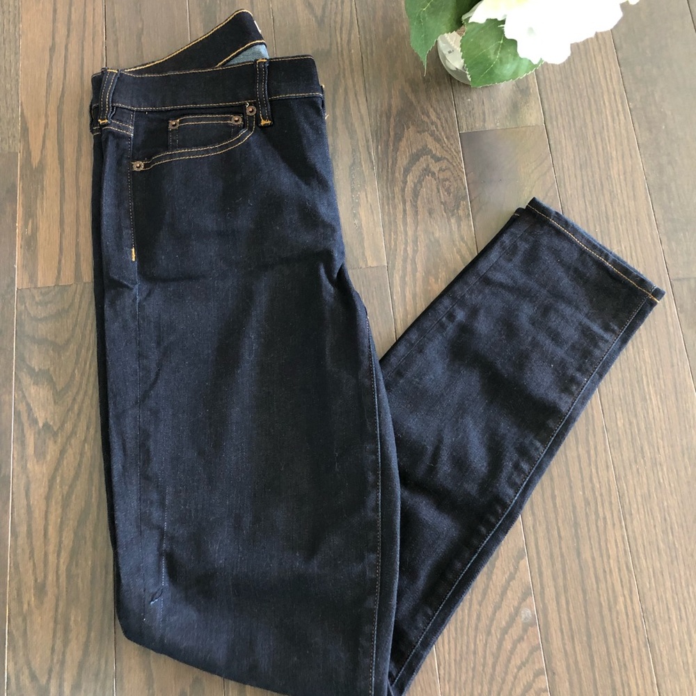 J. CREW dark wash skinny jeans